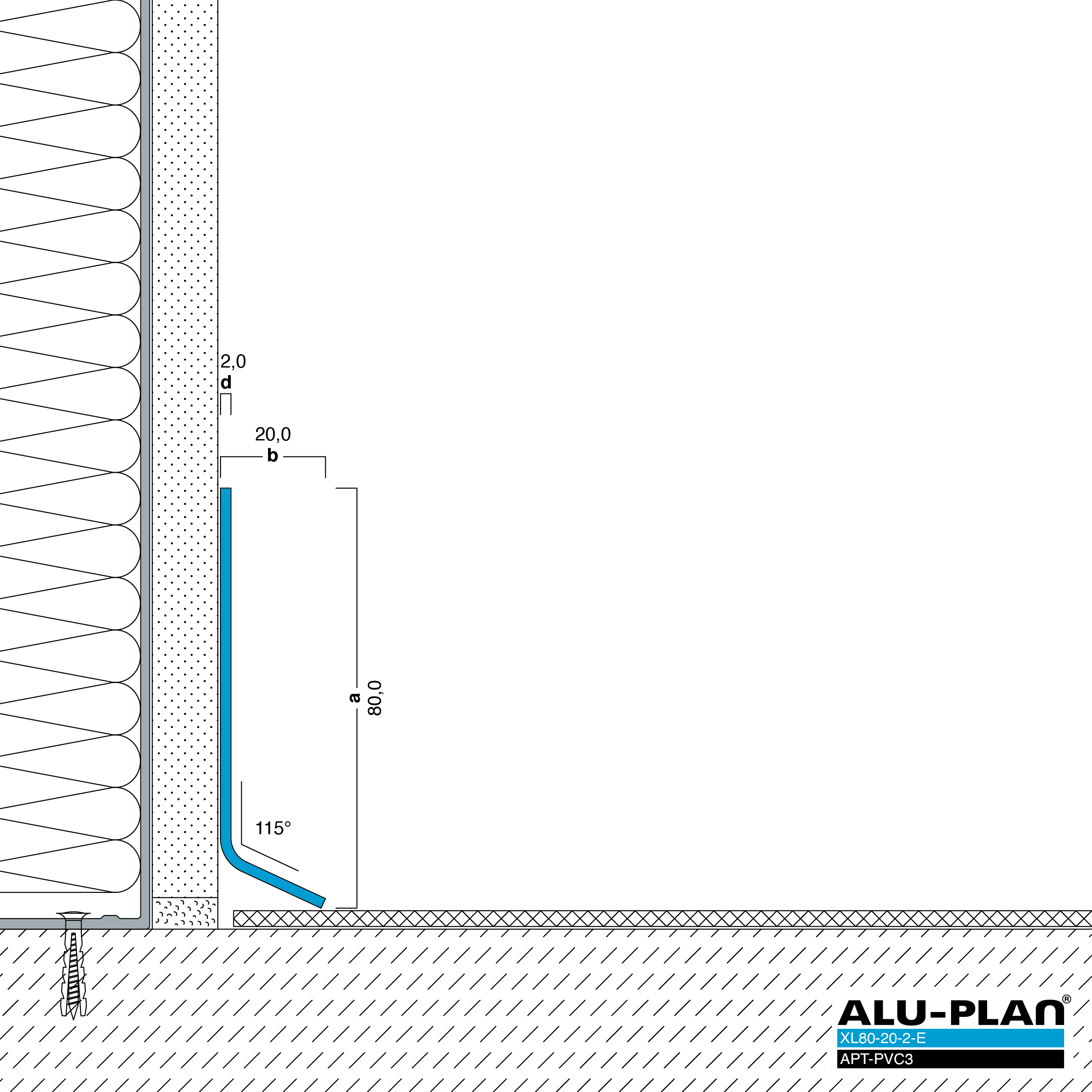 ALU-PLAN® Installation :: XL80-20-2-E-APT-PVC3