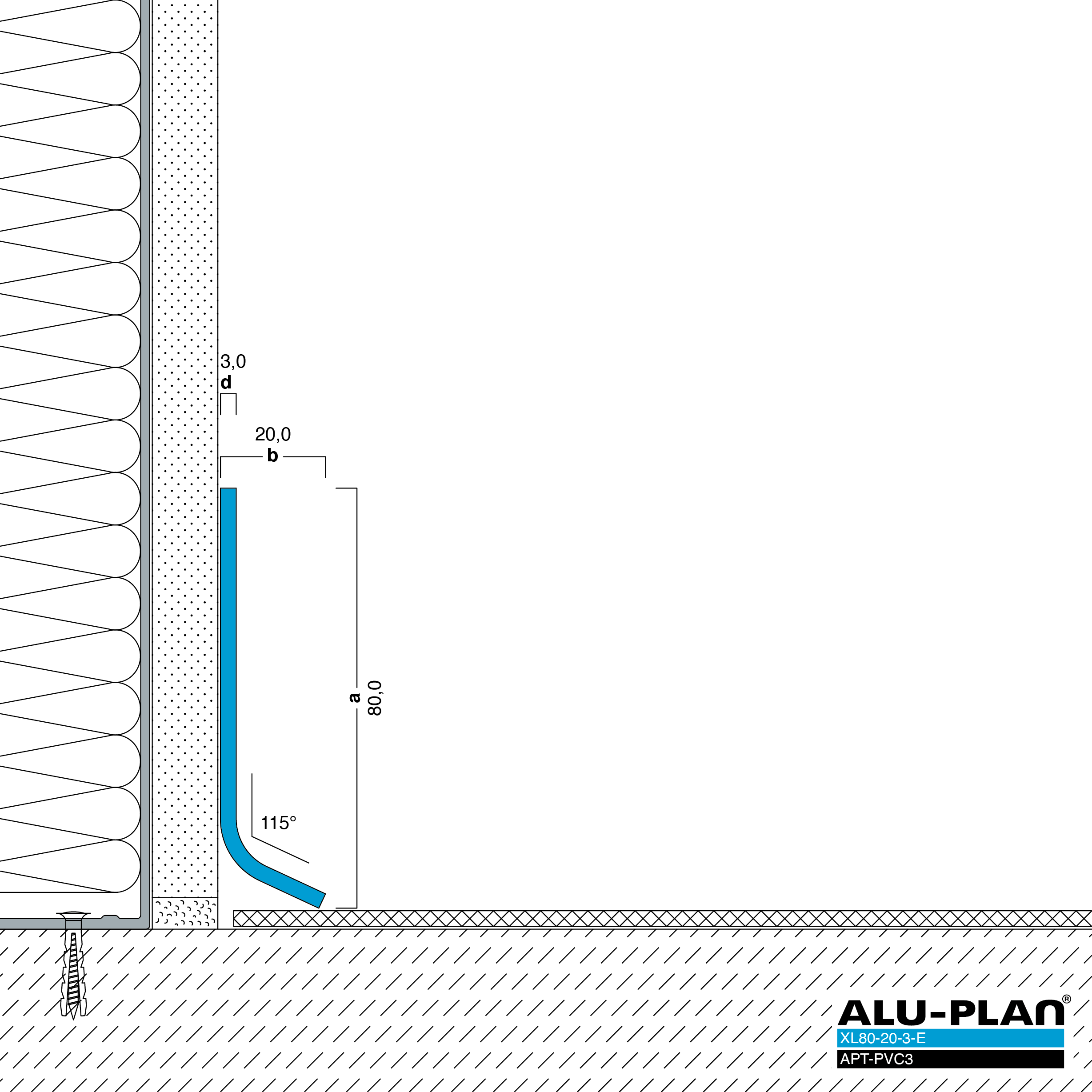 ALU-PLAN® Installation :: XL80-20-3-E-APT-PVC3