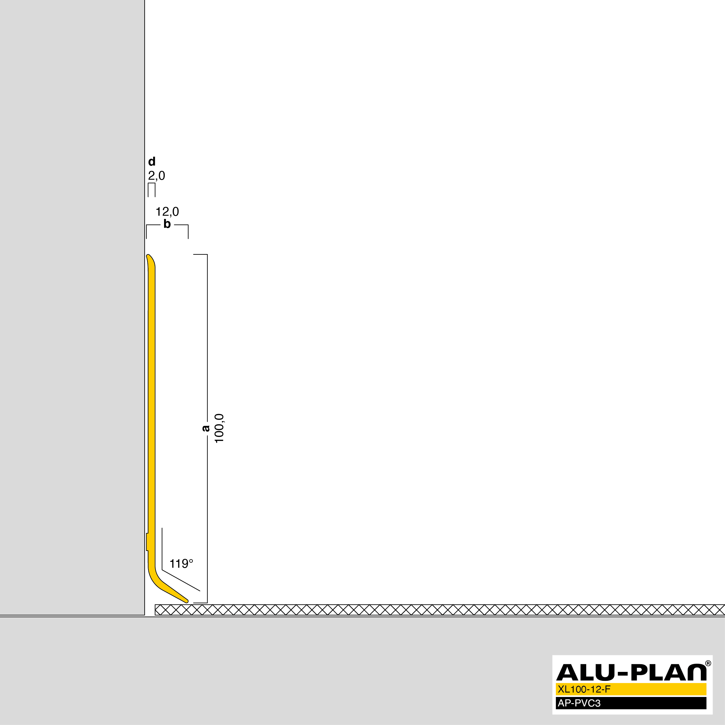 ALU-PLAN® Installation :: XL100-12-F-AP-PVC3