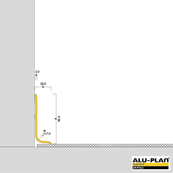 ALU-PLAN® Installation :: XL60-20-F-AP-PVC3