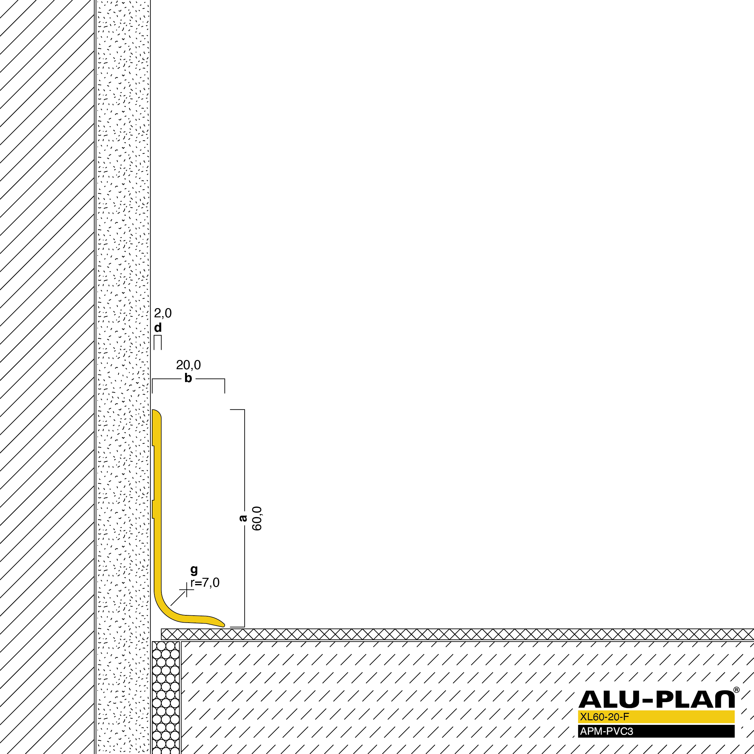 ALU-PLAN® Installation :: XL60-20-F-APM-PVC3
