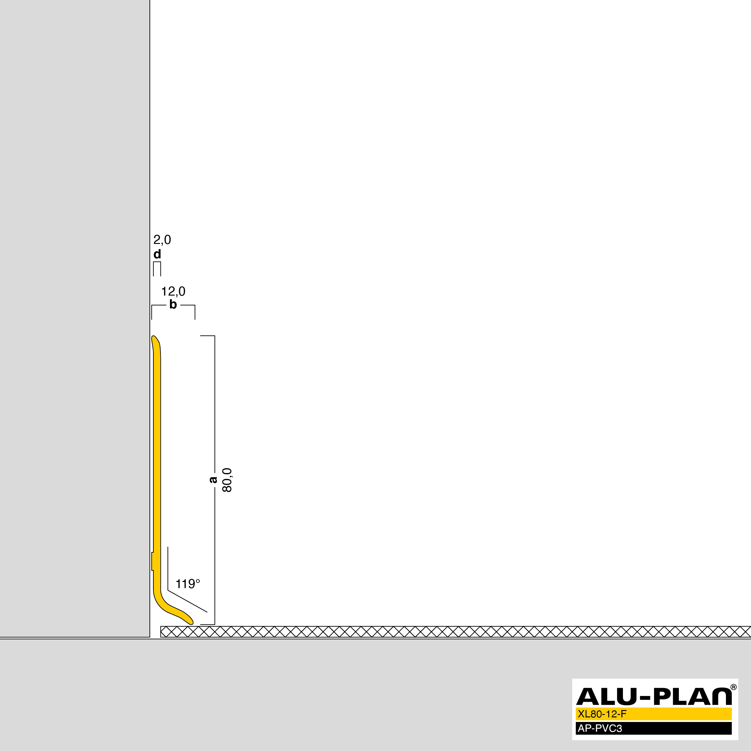 ALU-PLAN® Installation :: XL80-12-F-AP-PVC3