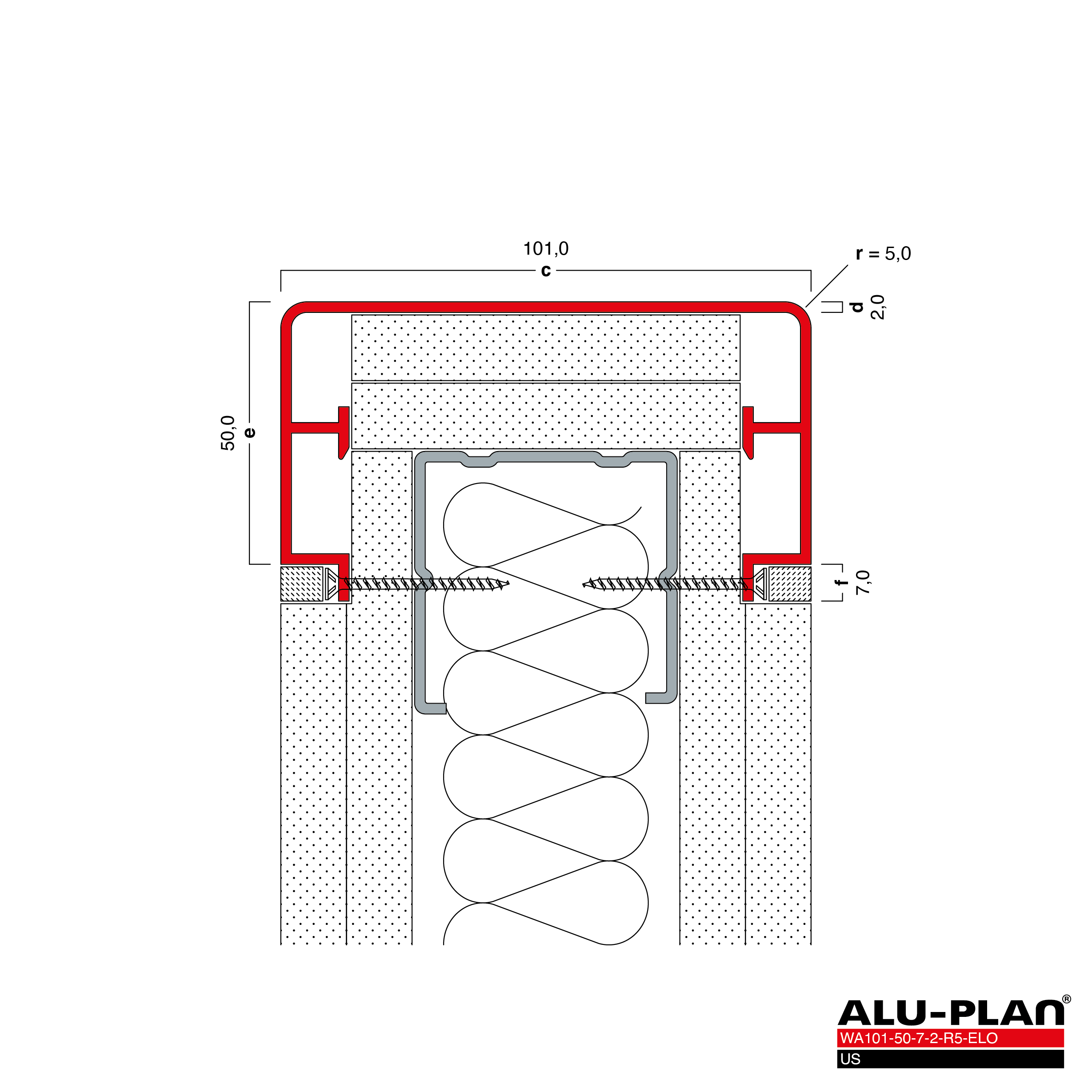 ALU-PLAN® Installation :: WA101-50-7-2-R5-ELO-US