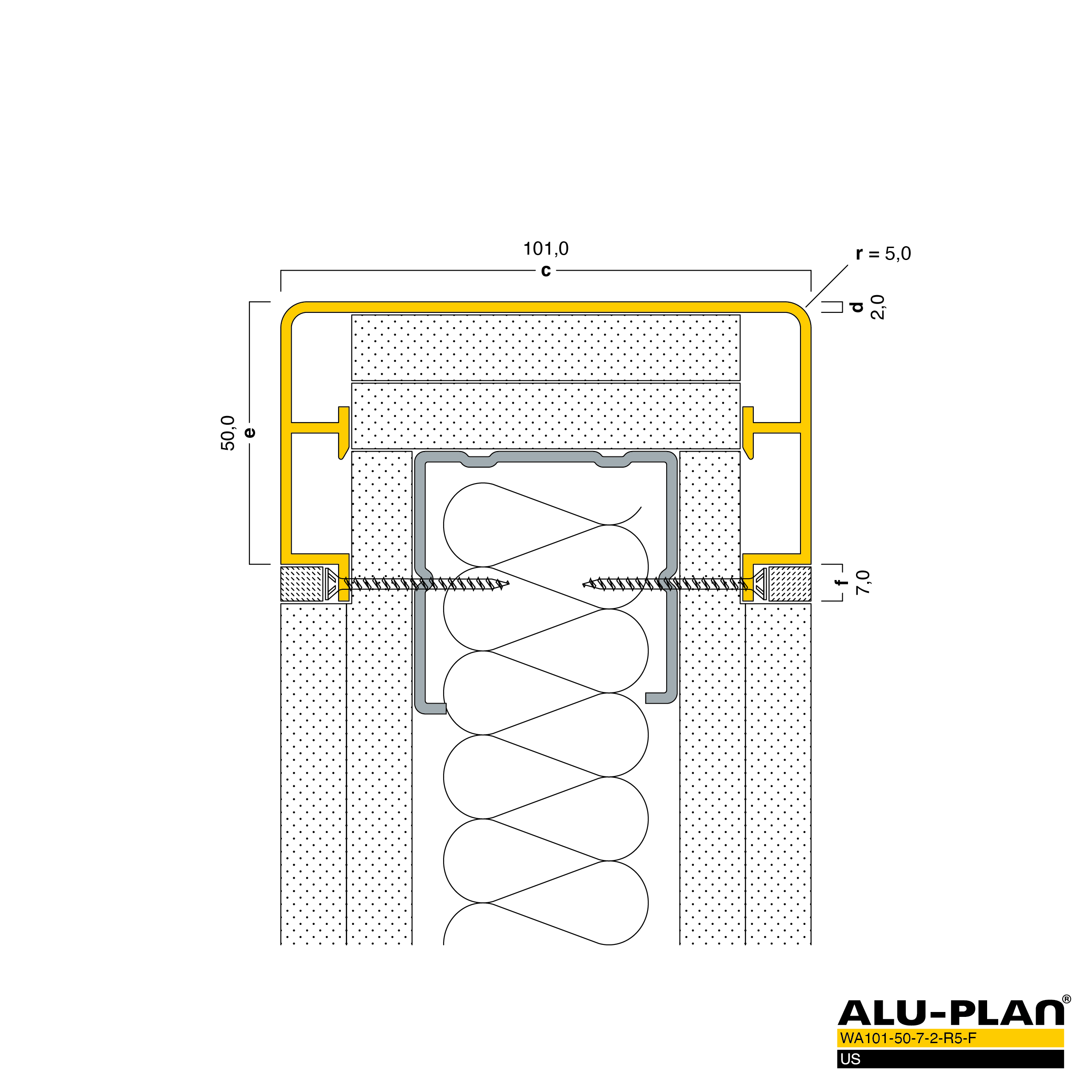 ALU-PLAN® Installation :: WA101-50-7-2-R5-F-US